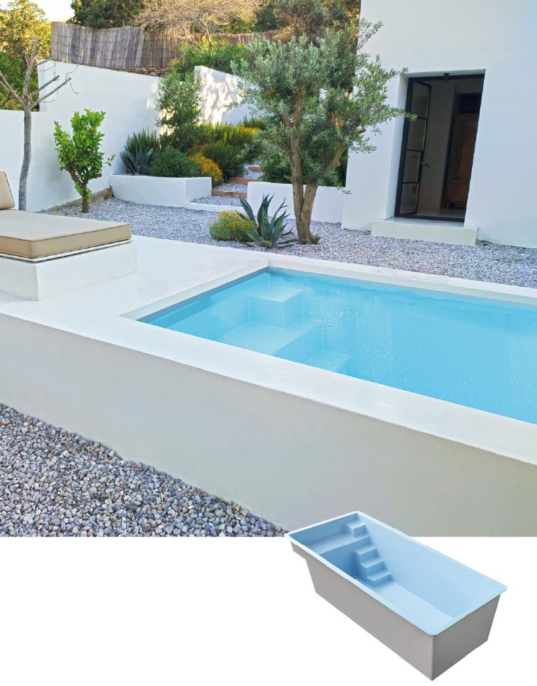 Piscine coque couloir mini