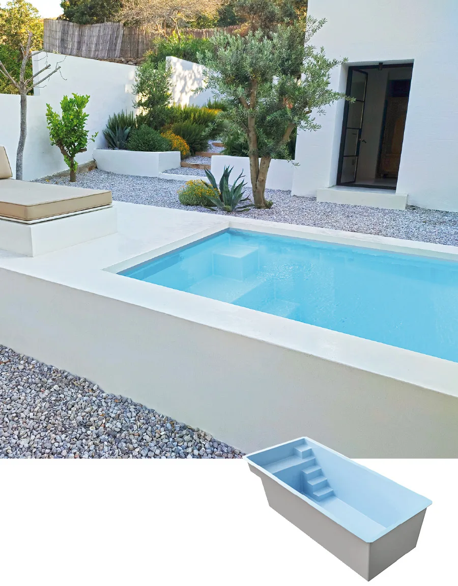 Piscine coque couloir mini