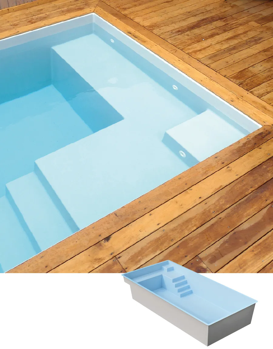 Piscine coque Mont Louis