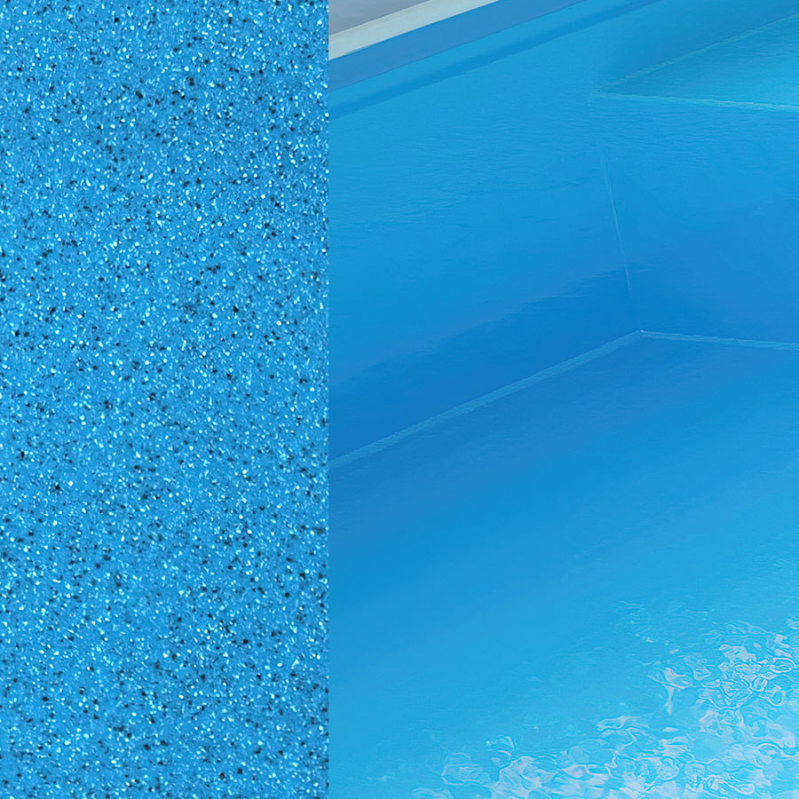 Zoom sur la finition carbone Pure Palombaggia pour une eau turquoise paradisiaque.
