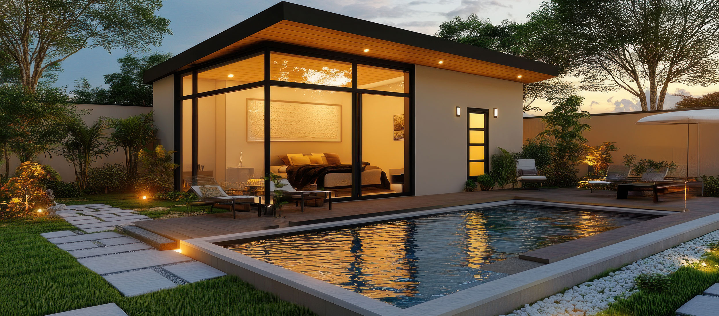 Piscine coque grand standing