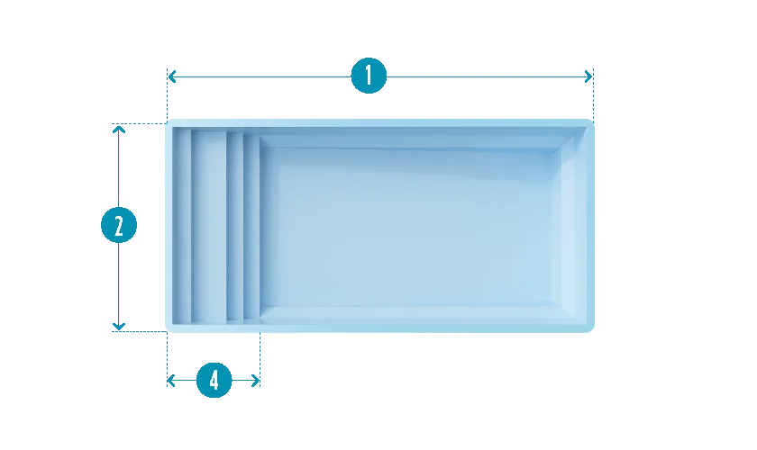 PISCINE COQUE ÉLÉGANCE S – Image 2